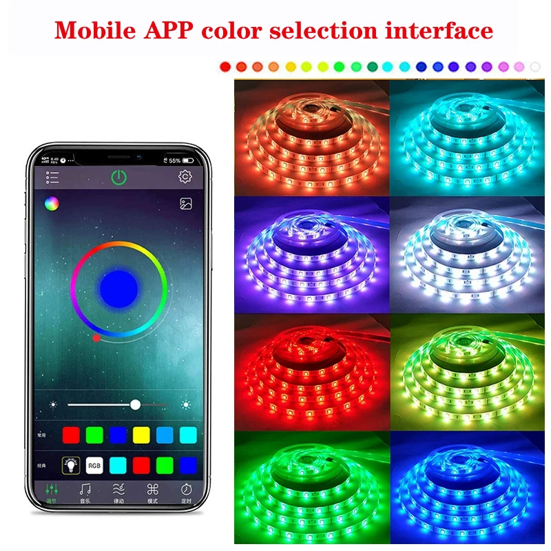 30A Bluetooth-Compatible RGB LED Controller For 5050 3528 LED Strip Light Module Control via Smartphone APP DC 5V 12V 24V 3X10A