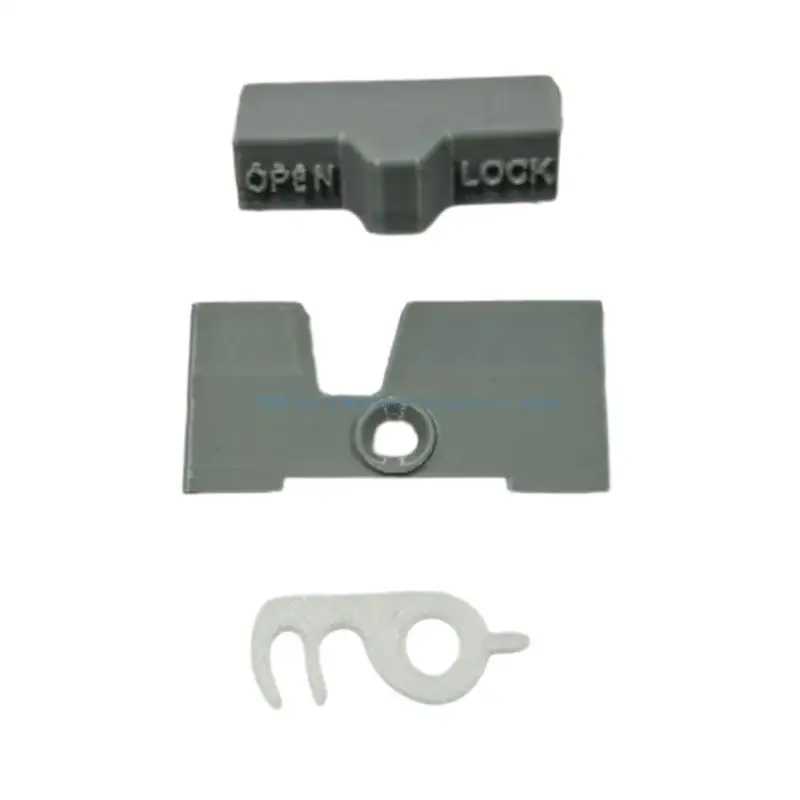 L5BC Plastic Refrigerator Door Lock Set with Back Plate 3 Color for Mobile Travel