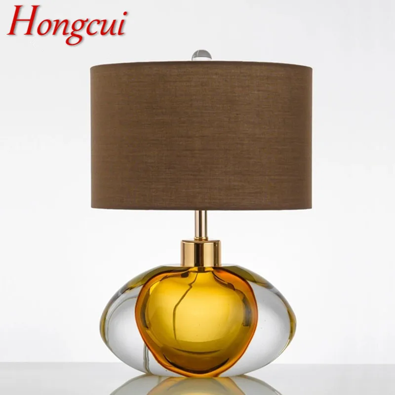 

Hongcui Nordic Modern Glaze Table Lamp Fashionable Art Iiving Room Bedroom Hotel LED Personality Originality Desk Light