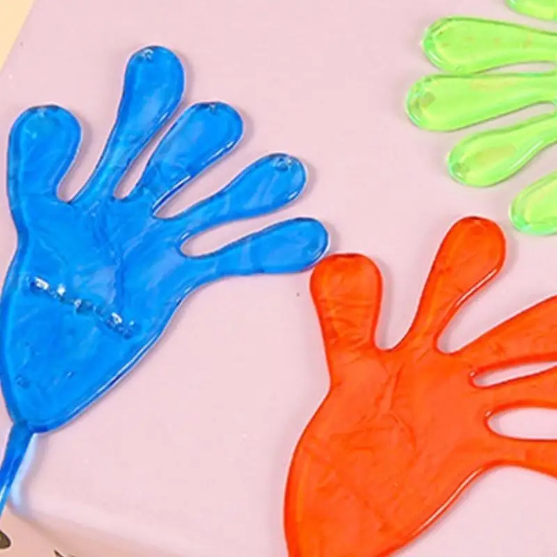 

WXTD Stretchy Sticky Hand Toy Party Favor For Kids Valentines Day Gift Color Assorted