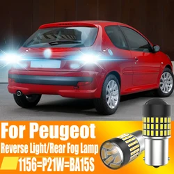 2x P21W LED Reverse Light Back Up Lamp 1156 BA15S Bulb 12V For Peugeot 307 206 207 208 308 CC SW 5008 107 106 407 2008 306 406