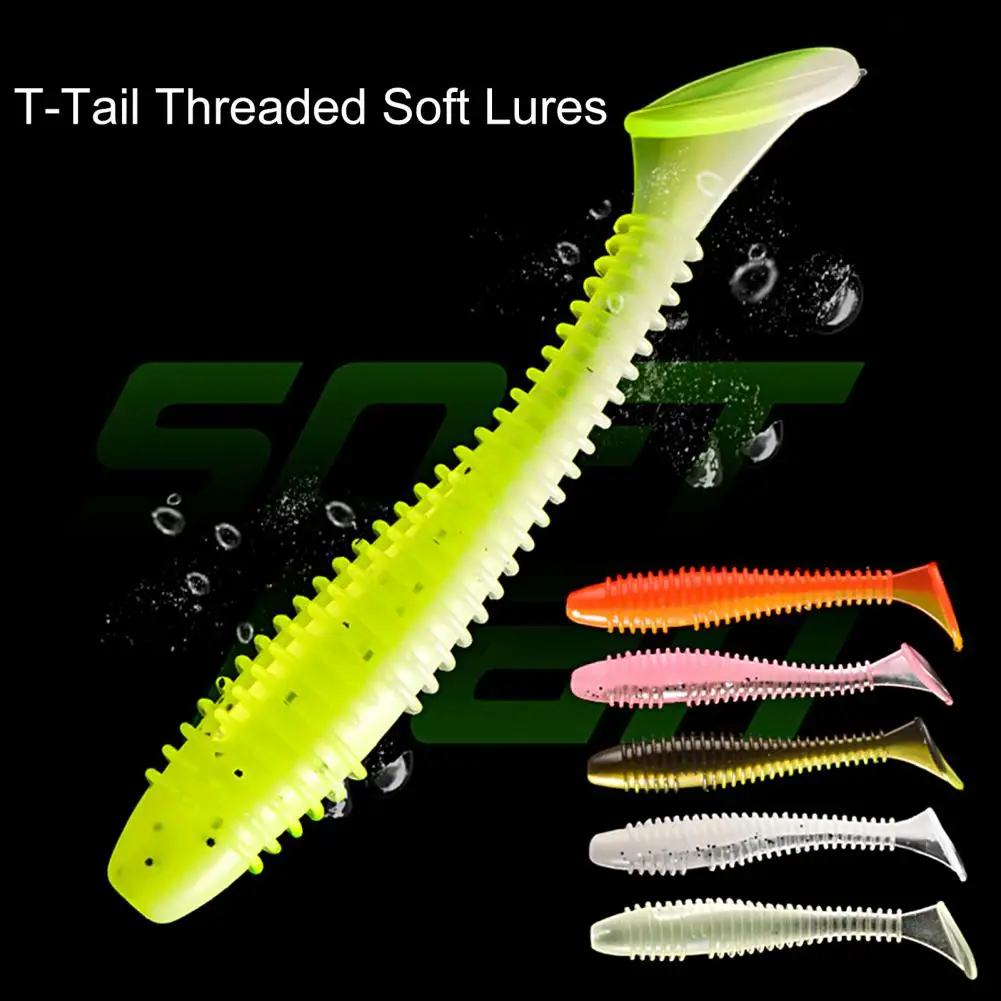 10Pcs 6cm/1.4g Lure Bait Long Service Life Simulation Design for Fishing Soft Silicone Fishing Lure for Fisher