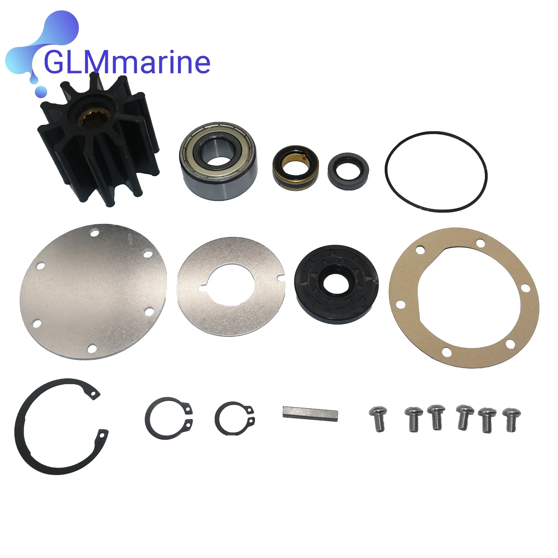 Marine Pump Flexible Impeller kit for Jabsco 777-9001 Detroit Diesel 8.2 8924483 Caterpillar 3208 3160 3N9009 2N3984