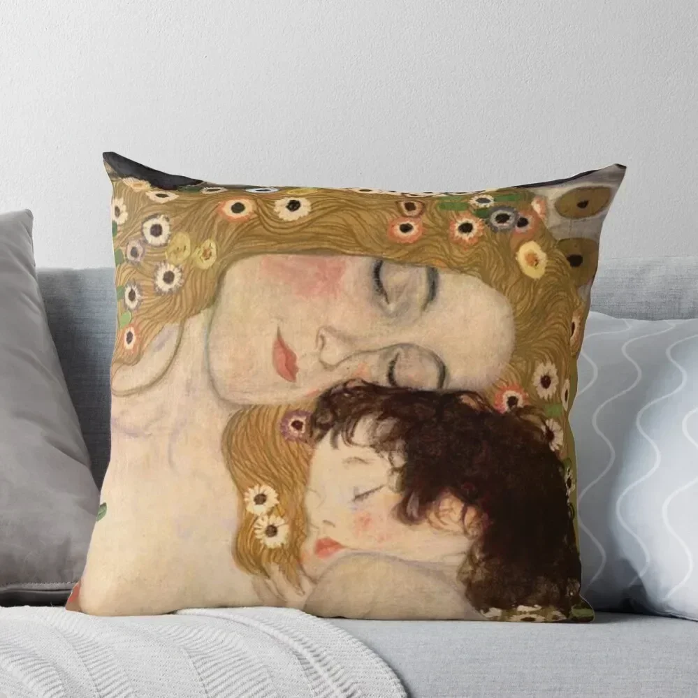 

Gustav Klimt, The Three Ages of Woman, 1905 Throw Pillow Pillow Covers Decorative Christmas Pillow Covers For Sofas