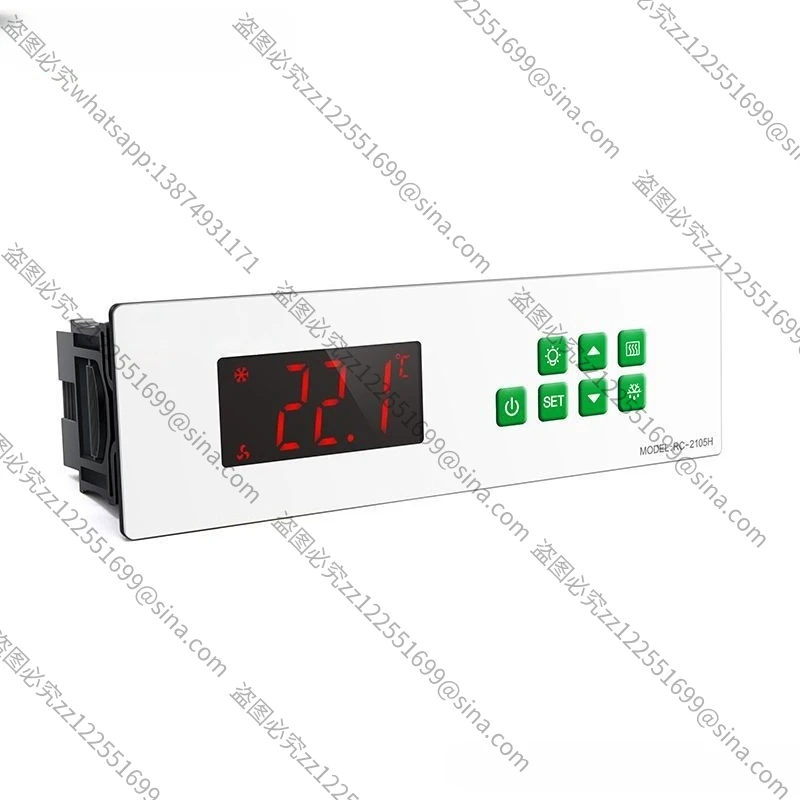 Suitable for Air-cooled Thermostat, Cooling Light Fan, Defrosting Embedded Large Panel Large Size Thermostat RC-2105H