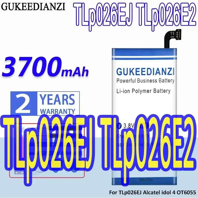 TLP026E2 3100 мАч для Alcatel Idol 4 OT6055 6055H 6055Y 6055U 6055 6055K 6055B Высокоэффективный аккумулятор для мобильного телефона TLP026E2 3100 мАч для Alcatel Idol 4 OT6055 6055H 6055Y 6055U 6055 6055K 6055B Высокоэффективный аккумулятор для мобильного телефона