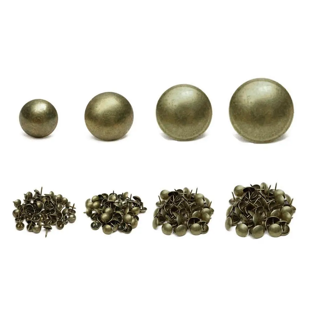 Metal Furniture Upholstery Tacks Alloy Decorative Nail Pins Antique Bronze Thumb Tack for Sofa Chair Fixtures