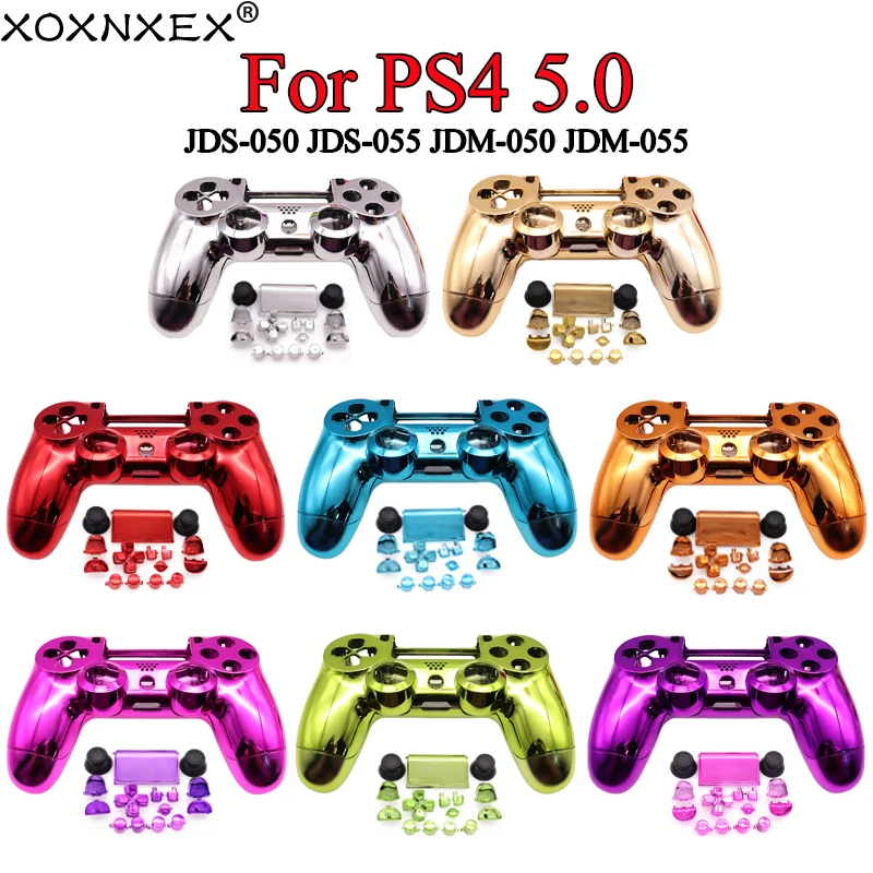 DIY Full Shell Case Housing and Buttons For PS4 5.0 Controller Replacement Parts Joystick JDS-050 JDS 055 JDM 050 JDM-055