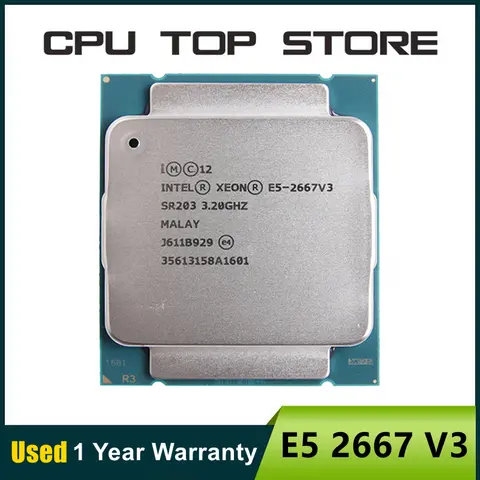 Intel Xeon E5 2667 V3 Processor 3.2Ghz Eight-Core Sixteen-Thread LGA 2011-3 CPU