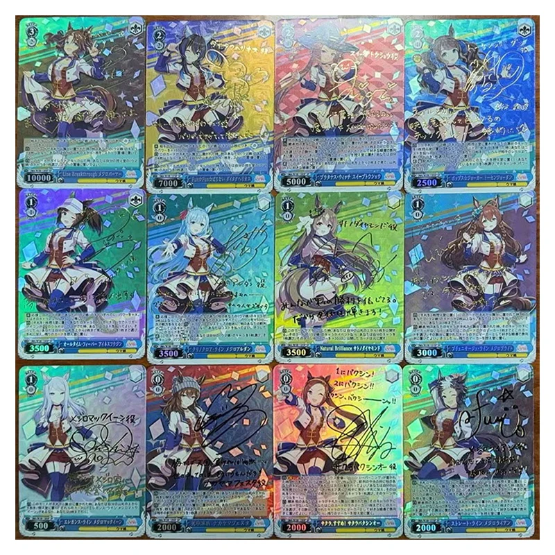 Anime Weiss Schwarz DIY ACG Laser Refraction Tabletop Battle Game Tokai Teio Card Toys for boy Collectible Card Birthday Present