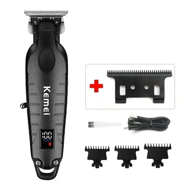 Kemei KM-2290 KM-2293 KM-T95 Professionelle Schneidemaschine Elektrorasierer Haarschneider mit LCD-Display Herren-Haarschneidemaschine – Detail 19
