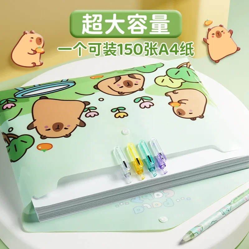 

5 шт./компл. папки с героями мультфильмов, папка для файлов формата А4, тестовая бумага для хранения, водонепроницаемые сумки для документов, папка-конверт с застежкой из полипропилена