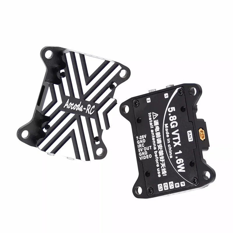 Aocoda-Émetteur vidéo réglable pour importateur de course FPV longue portée, RC 3016 5.8G 40CH 1.6W VTX 25mW 200mW 800mW 1000mW 1600mW