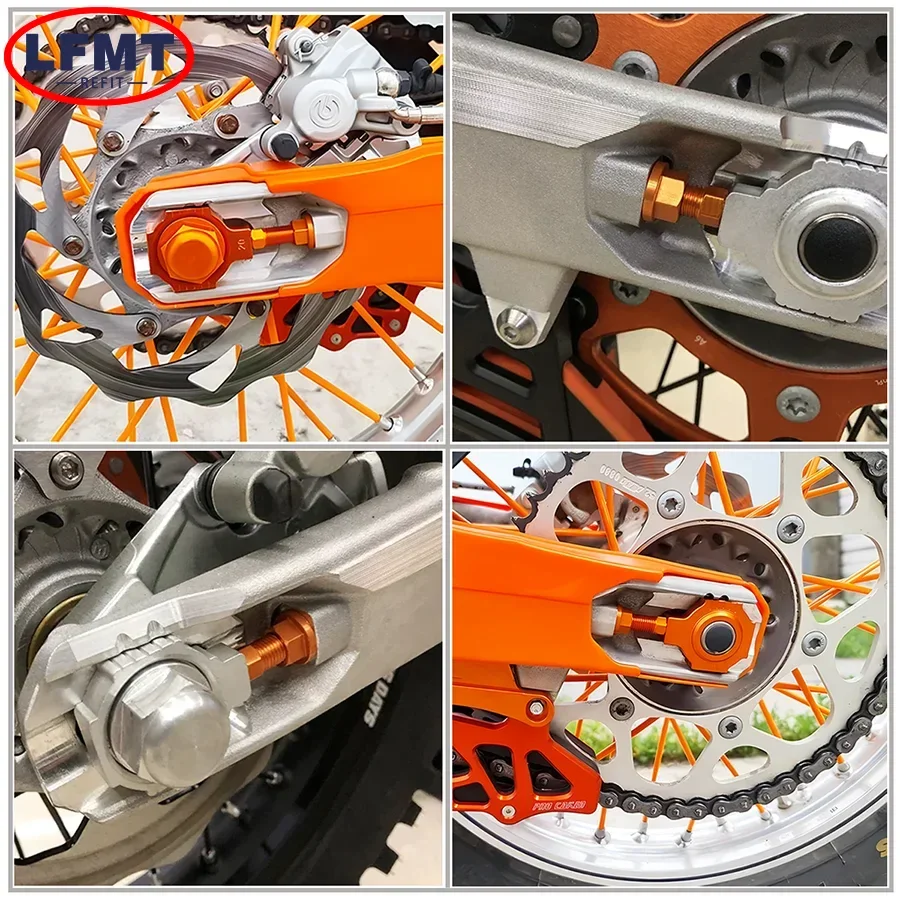 리어 액슬 블록 체인 조절기 볼트, KTM 690 790 890 950 990 1090 1190 1290 어드벤처 듀크 엔듀로 SXS SMC R 2004-2023