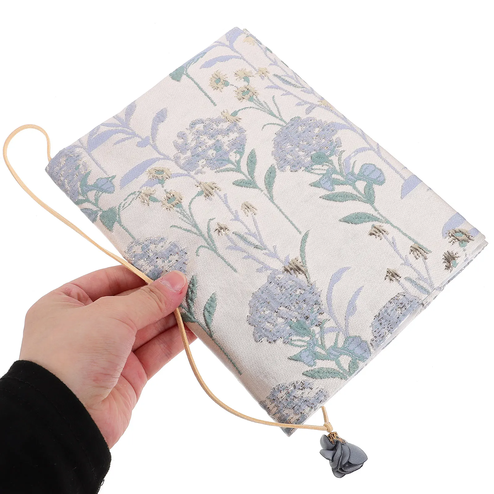 Sleeve Fabric Book Cover Convenient Dandelion Powder Binding Cloth Blue Protective