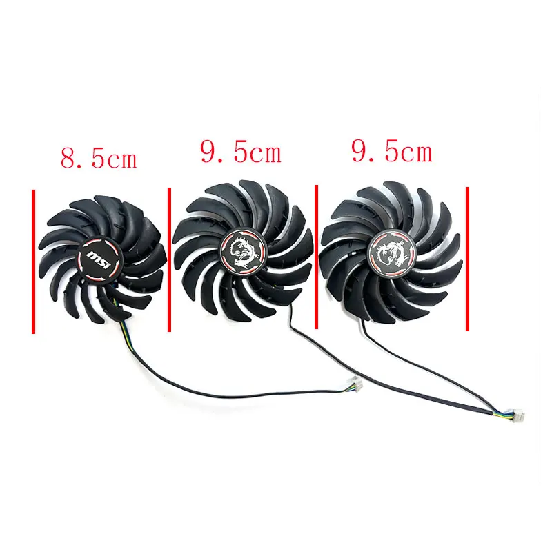 85MM 95MM New for MSI GeForce RTX2070S 2080 2080S 2080ti GAMING X TRIO graphics card replacement fan PLD09210S12HH PLD10010S12HH