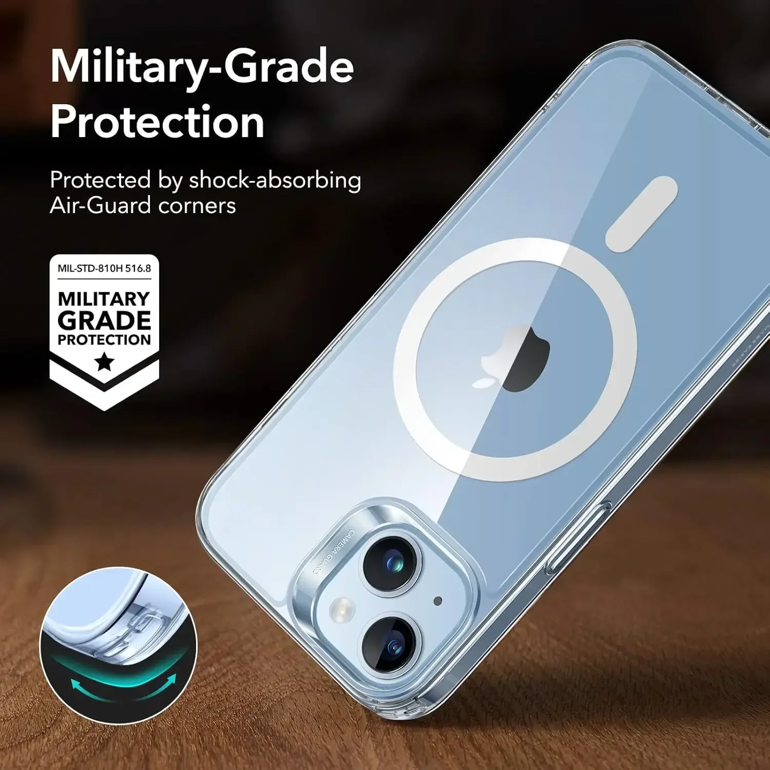ESR for iPhone 14 Case iPhone 13 Case, Compatible with MagSafe, Shockproof Military Grade Protection