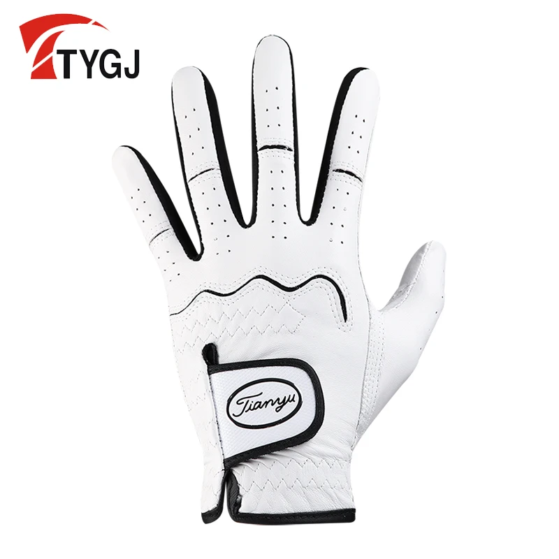 

Men's golf gloves, sheepskin gloves, anti slip and wear-resistant, single left hand