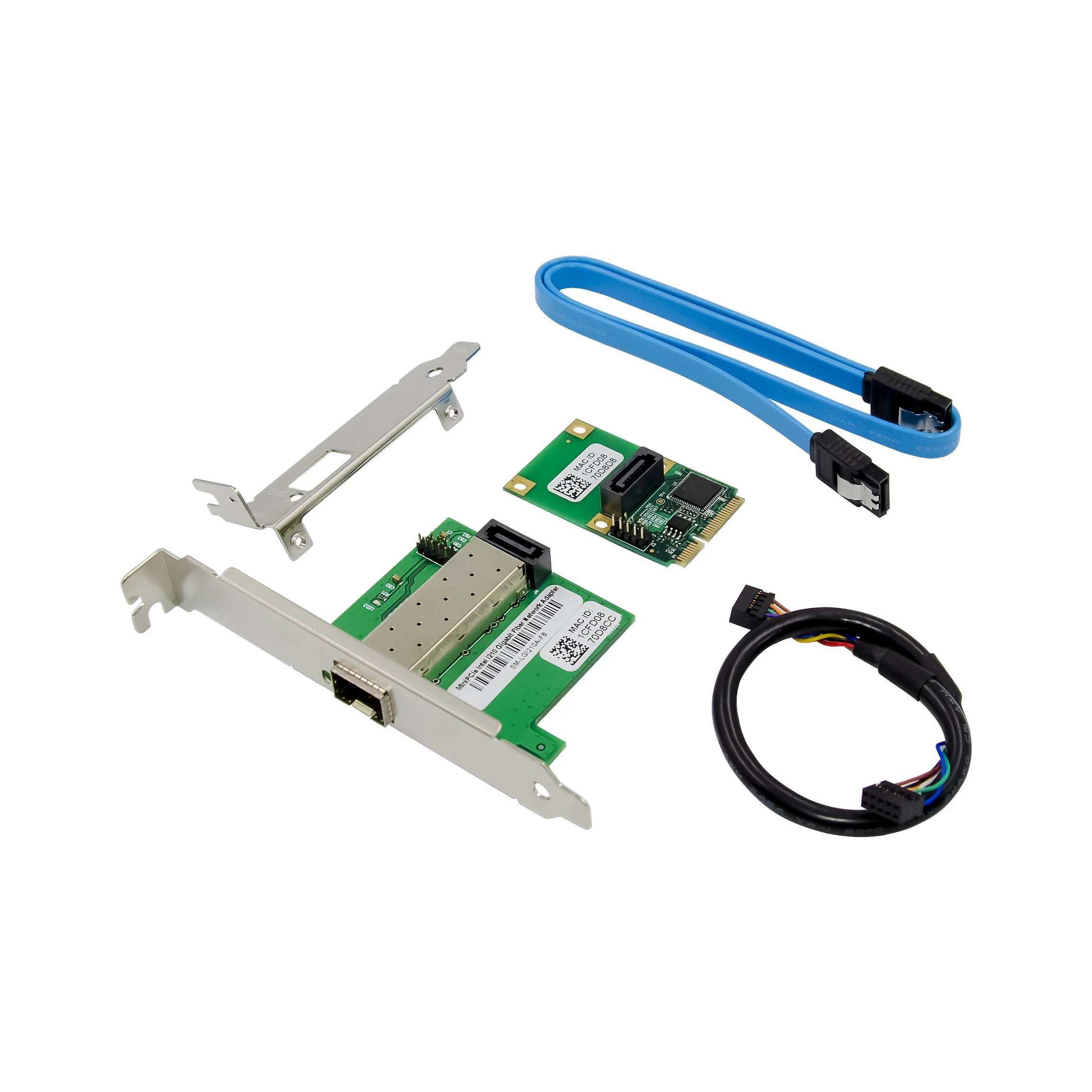 Mini PCIE Single SFP Gigabit Ethernet Networking Interface Card WGI210AS