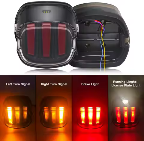 Rear Brake Lamp Motorcycle LED Taillight For Harley Touring Electra Glide Road Glide Softail Sportster 883 48 Dyna FLD TailLamp