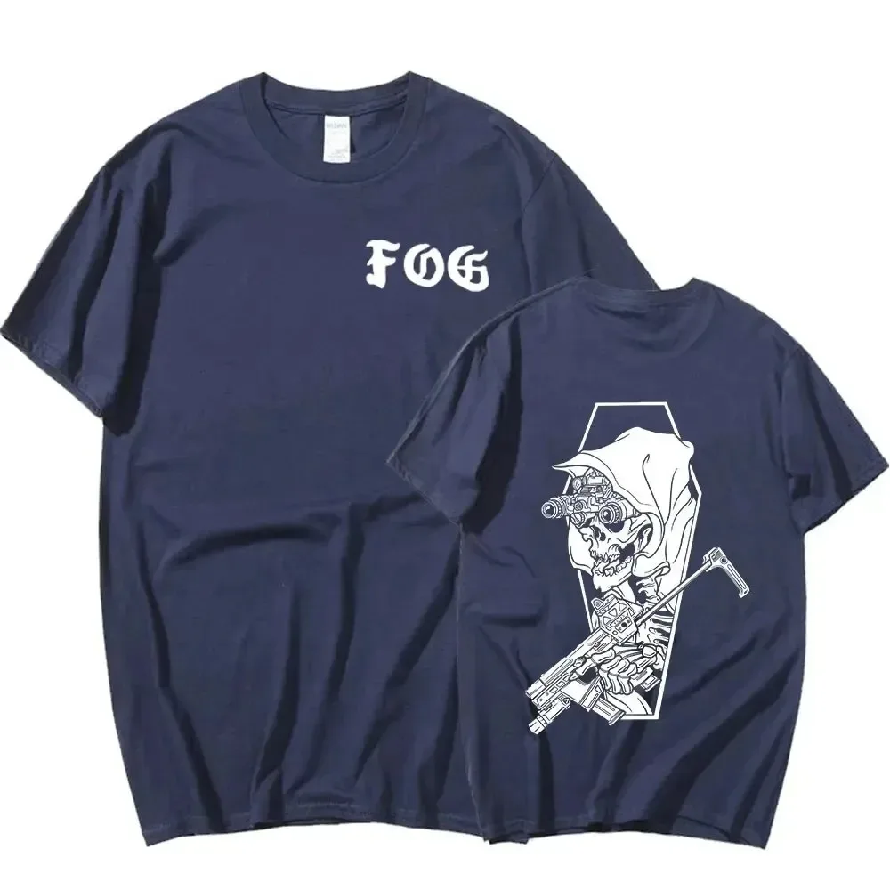 2024 New FOG Forward Observations Group Graphic T Shirts Men Women Hip Hop Skeleton Punk T-shirt Casual Cotton Oversized T Shirt