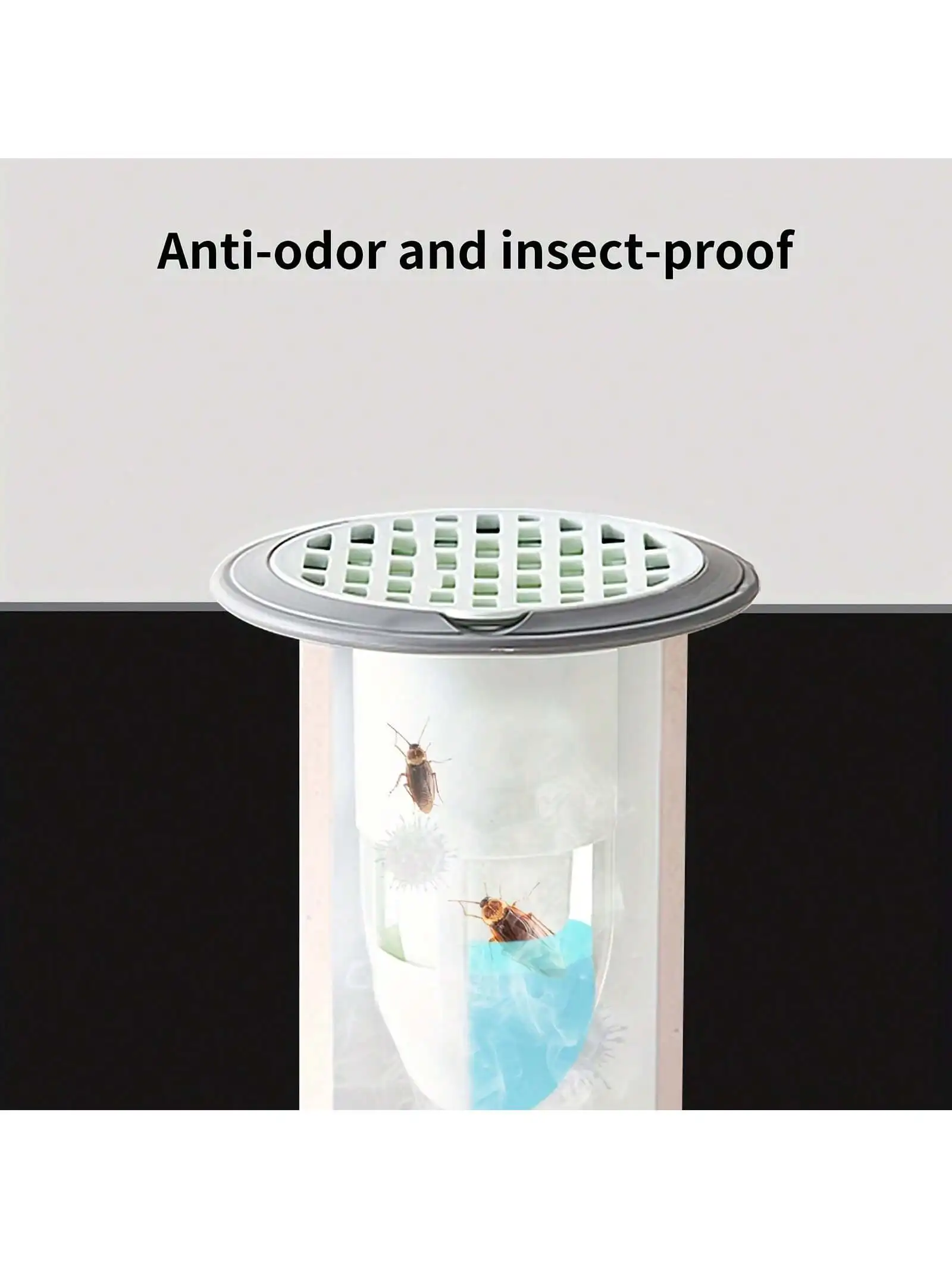 1pc Bathroom Floor Drain, Anti Odor Core, Universal Toilet Insect Proof, Anti Backflow Odor Sealed Closed Cover For Sewage Pipes
