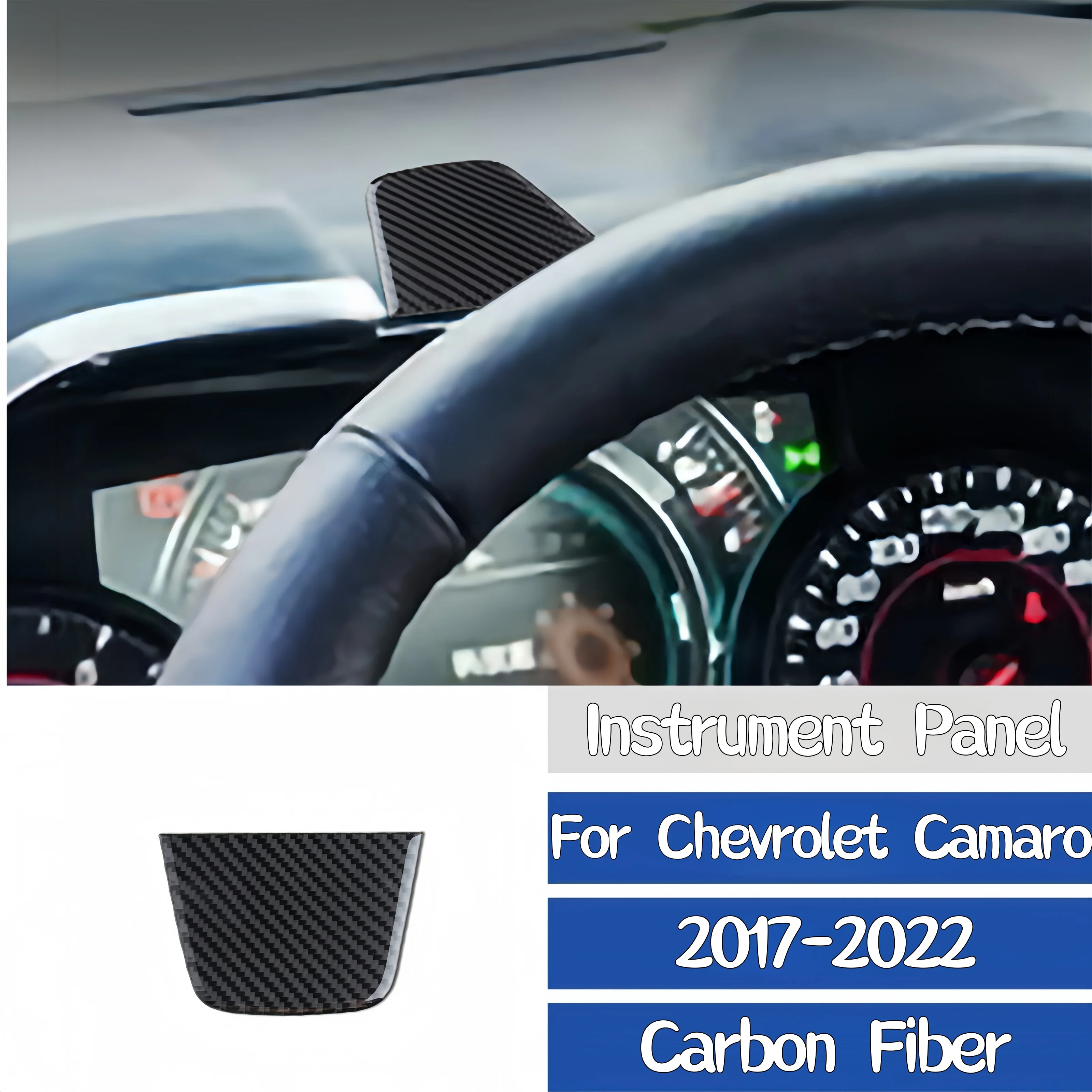 

For Chevrolet Camaro 2017-2022 Car Accessories Carbon Fiber Interior Auto Instrument Panel Trim Cover Decorative Sticker
