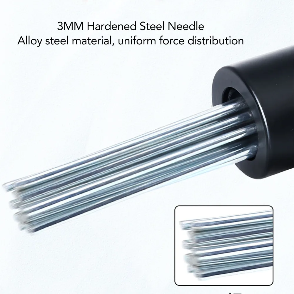 Round Shank Needle Scaler Attachment 2 Pit 2 Slot SDS Shank Power Tool Attachment Hardened Alloy…
