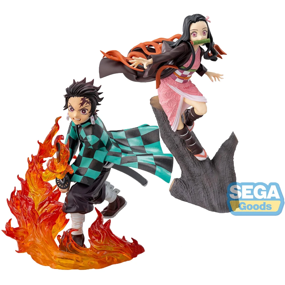 In Stock SEGA Demon Slayer Xross Link Kamado Nezuko Tanjirou Origina Anime Figure Collectible Model Toy 20cm Doll