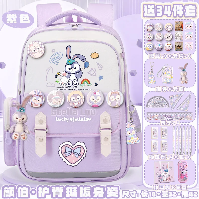 Disney New StellaLou Student Schoolbag zaino impermeabile antimacchia di grande capacità Casual e leggero