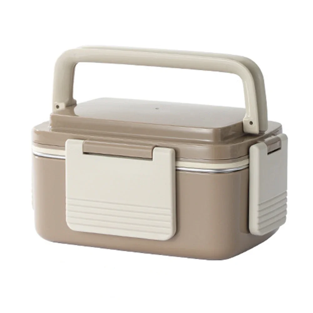 Single-Layer Stainless Steel Lunch Container with Four Secure Snaps and Integrated Rubber Seal for Total Leak Protection