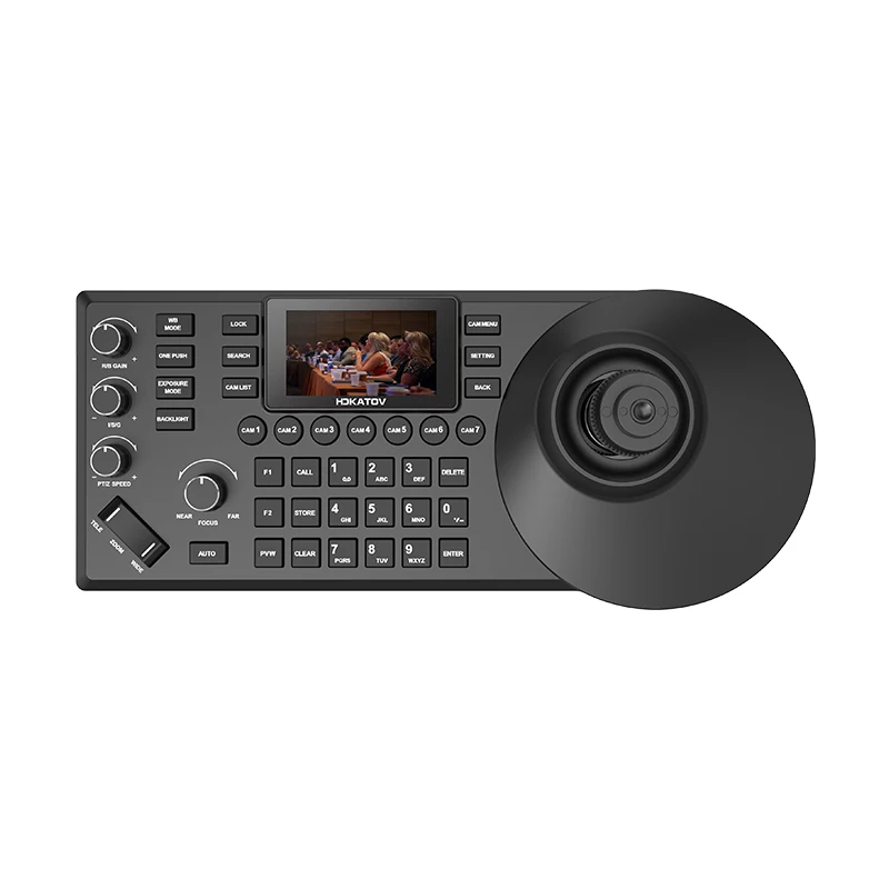 

KC20 Pro PTZ Controller PTZ Camera Joystick Controller, PoE Network 4D PTZ Keyboard PELCO RS485 for Video Conference Church