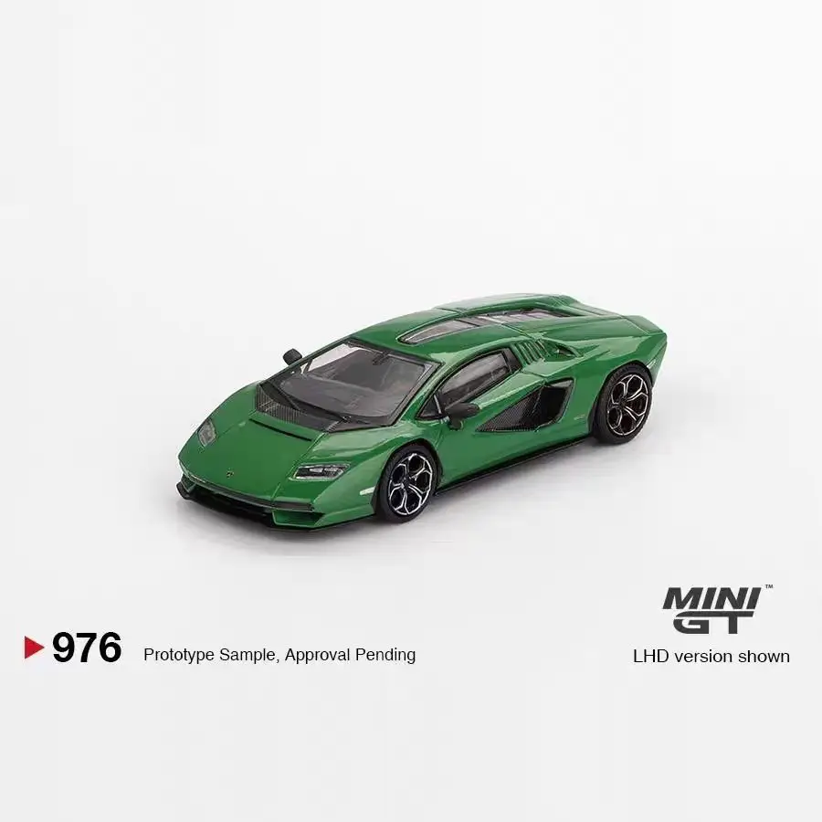 MINI GT 1:64 #976 Lamborghini Contas Countach LPI 800-4 Mazda RX-7 LB ADVAN painted, alloy car model