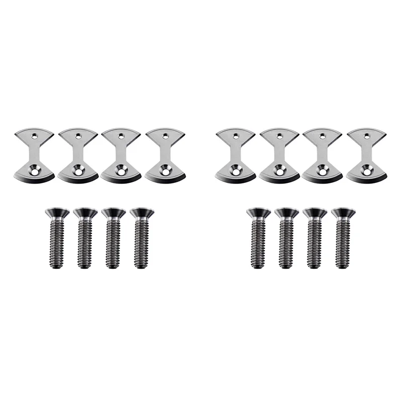 

ABKV-Cycling Pro Titanium Mtb Bike Bicycle Pedal Plate Cleats For Speedplay Zero 8 Cleats 8 Bolts Bike Bicycle Replace Parts