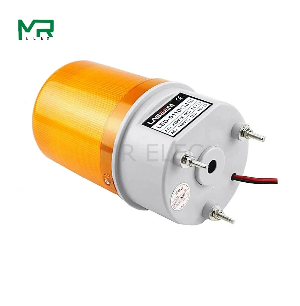 Explosive flash Warning light LED -5110J yellow 220V Indicator light LED Lamp small Flashing Light Security Alarm