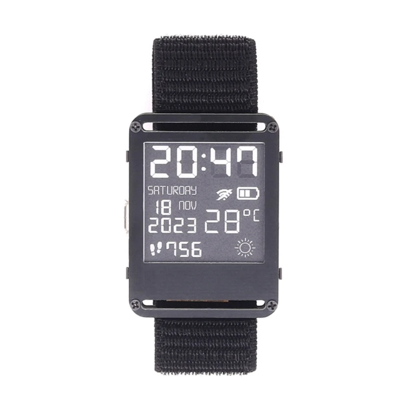 M6CA Intelligent Watch ESP32 WIFI Bluetoothcompatible Programmable Watch E Paper Watch With Open Source Hardware And Software