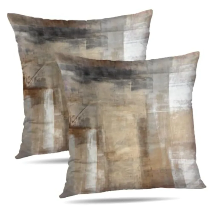 

Throw Pillow Covers 18X18 Abstract Art Painting Aesthetic Modern Square Decorative Pillow Covers Soft Throw Pillows for Couch S