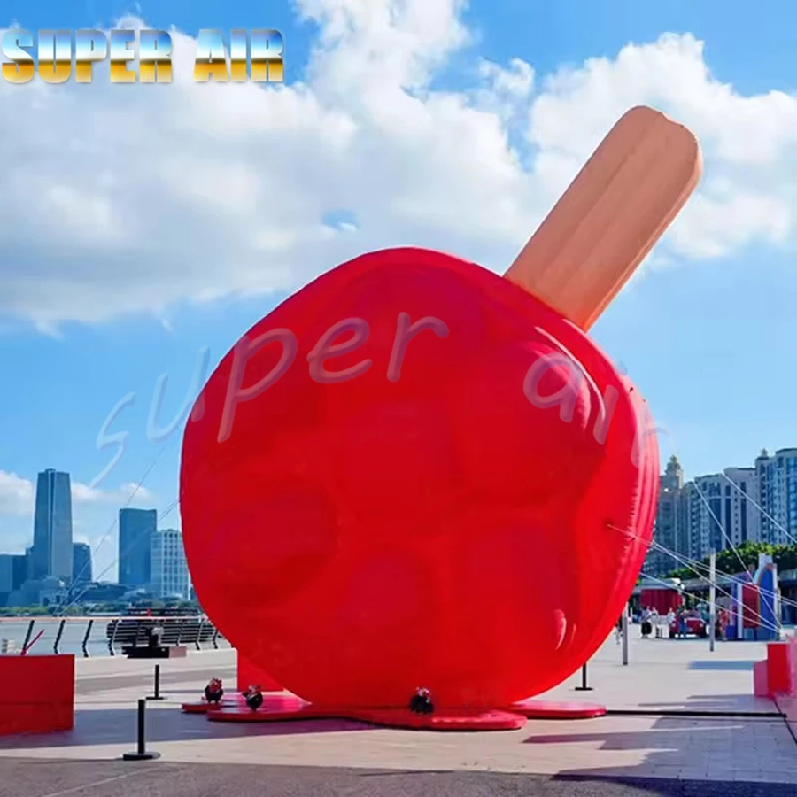 Gelato gonfiabile con zampa di gatto, decorazione gigante per eventi all'aperto e oggetti di scena promozionali