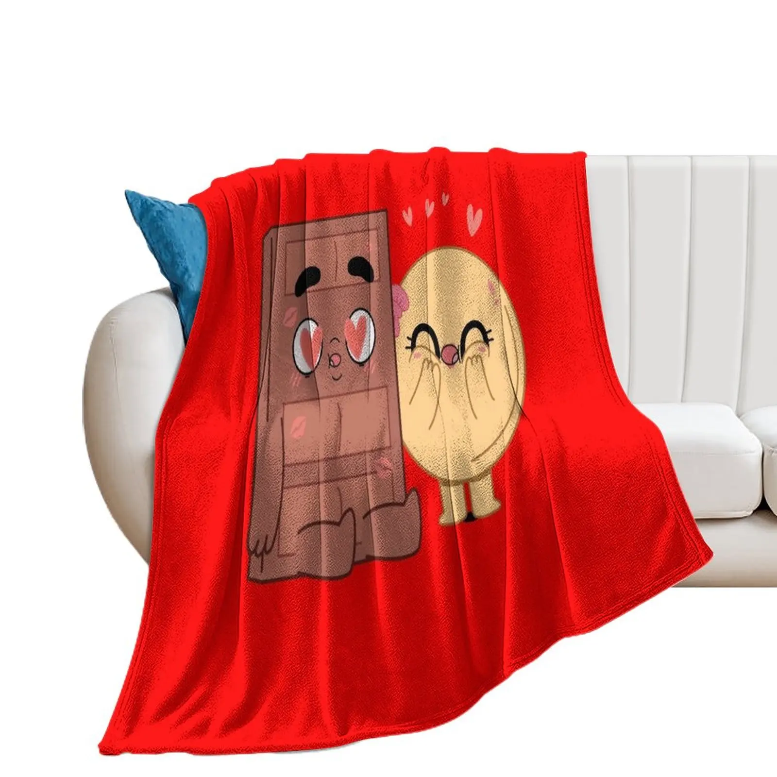 

Choco And Pancake Couples Love Throw Blanket Tourist Soft Plush Plaid Blankets