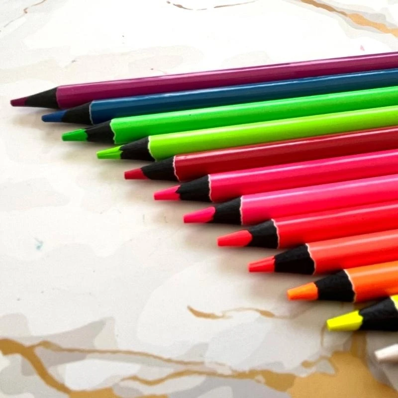 12Pcs Colorful Coloring Pencils, 12 Color Drawing Pencils Colorful Pencils