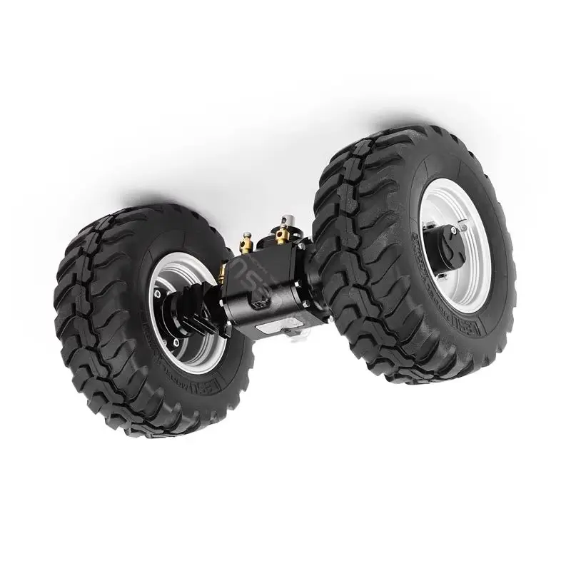 LESU for 1/14 WA100M-8 model loader with differential lock gear ratio 1:3 front axle and rear axle RD-2039 RC axle parts