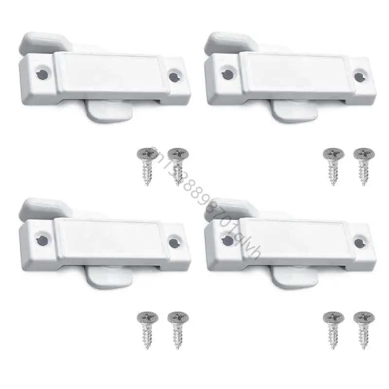 مجموعة من 4 قفل الوشاح القوي لقفل نافذة المنزلقة الرأسية والأفقية 85ac #4