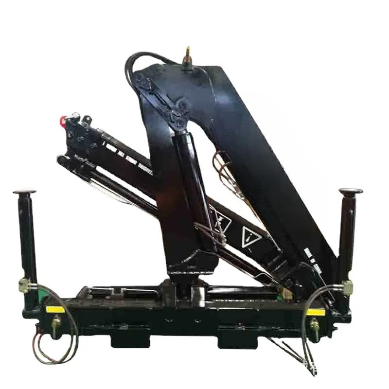 Small folding arm crane flatbed truck hydraulic truck crane