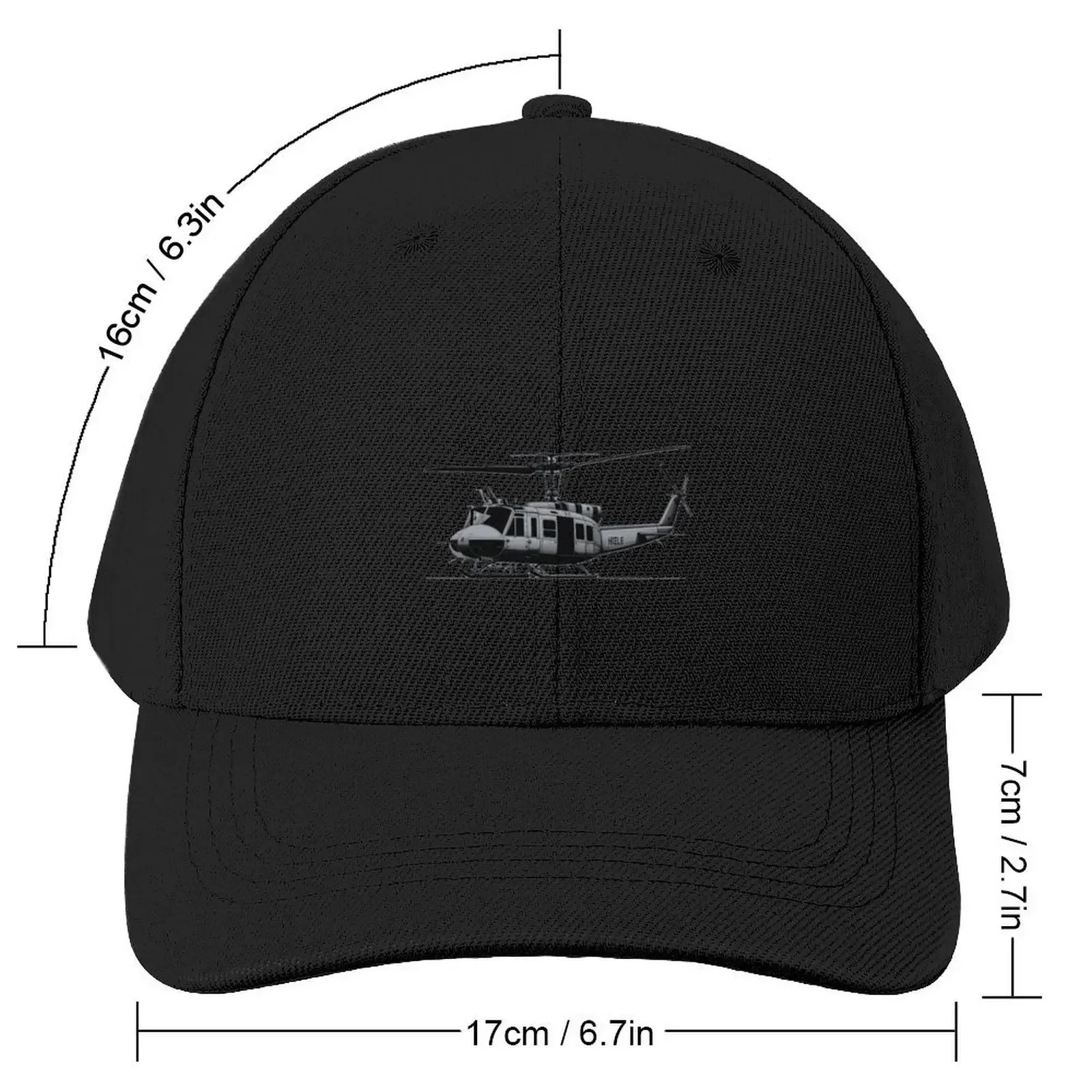 Huey Helicopter Grey Summer Vibe Baseball Cap Military Tactical Cap Rugby Women's Hats Men's