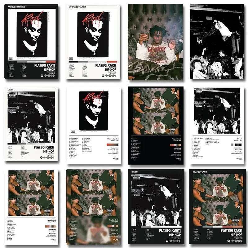 Playboi Carti Popular Music Album Hip Hop Rap Star Painting Canvas Painting Posters and Prints Wall Pictures for Home Decor
