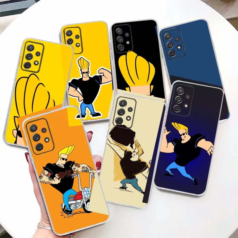 Anime Johnny Bravo  Phone Case For Samsung Galaxy,A31,A33,A52,A13,A02,A53,A50,A73,A72,A40,A20,A23,A54,A14,A34 Back Cover