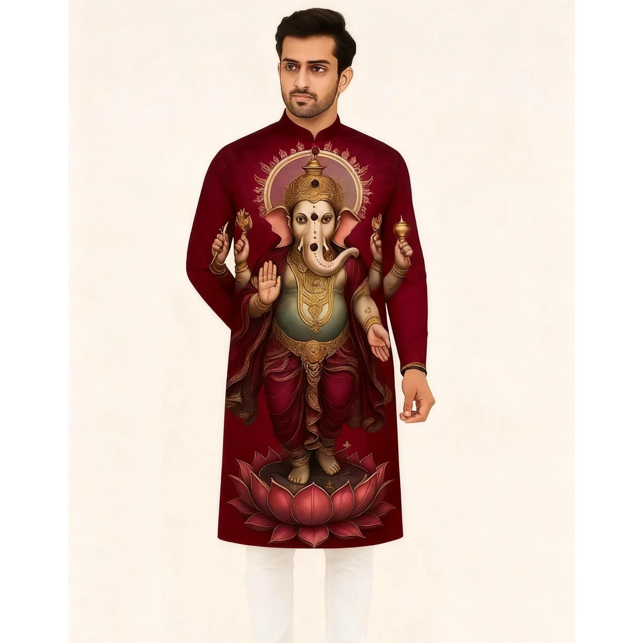 

Длинные белые рубашки, мусульманская мужская молитвенная одежда, роскошное платье в африканском стиле с бронзовым принтом, мужские костюмы, арабский национальный стиль