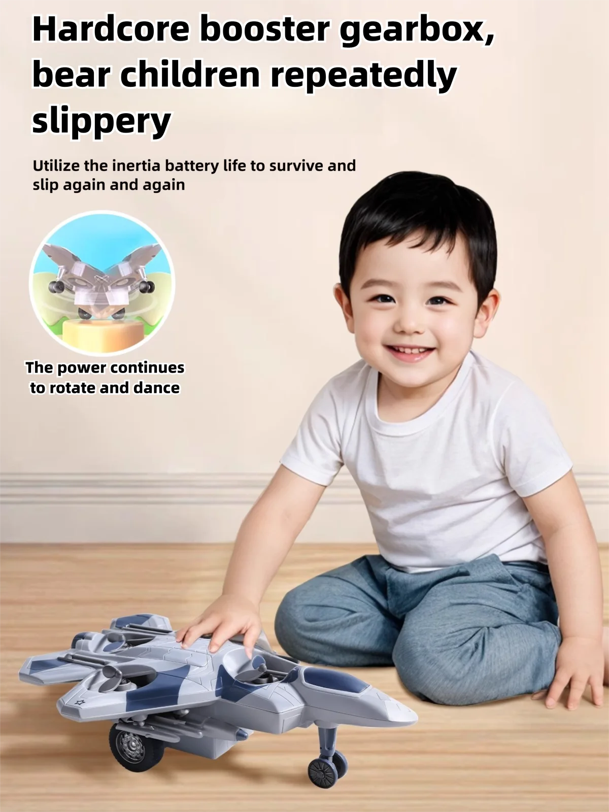 Stunt Rotating Mini Aereo Giocattolo Modello da Combattente Auto per Ragazzi Inerzia per Bambini Regalo di Compleanno Neonati