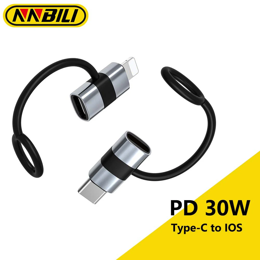 NNBILI PD30W Usb Type C To ios Adapter For iOS Male to Type C Female Converter For iPhone 14 13 12 11 Macbook Fast Connector