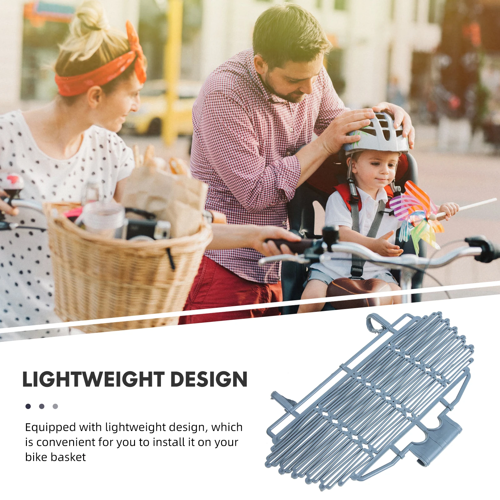 

Cycling Basket Cover Plastic Lid Practical Bike Accessory Easy Installation Lasting Use Keep Sundries Safe